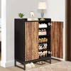 UbMelt 29.52 Inch Shoe Cabinet,Modern Freestanding 5-Tier Shoe Storage Organizer with Adjustable Shelves and 2 Doors for Entryway,Hallway,Closet - 2 of 4