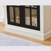 Gulches 71.2'' Freestanding Farmhouse Pantry Cabinet, White & Black Glass Door Display Cabinet with Adjustable Shelves for Hallway - 3 of 4