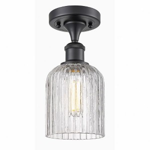 Bridal Veil - 1 Light Semi-Flush Mount In Art Deco Style-10.25 Inches Tall and 5 Inches Wide - 1 of 1