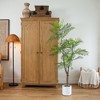Nearly Natural 6-ft Artificial Jacaranda Tree in White Decorative Planter - 4 of 4