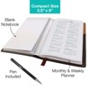 2026 Pocket Planner and Pen, 3.5"x6": Includes 14 Months (Nov 2025-Dec 2026) / 2026 Weekly Organizer (Brown/Black) - 2 of 4