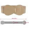 INSPIRE CHIC Women's Interlock 8-shaped Buckle Elastic Faux Leather Stretch Waist Belt 2 Pcs - 3 of 4