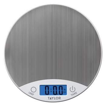 Taylor Compact Digital Kitchen Scale 11 Lb Red - Office Depot