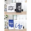AuldHome Design Reversible Christmas/Winter Sign Set 2pc Set w/ 4 Designs; Holiday and Seasonal Block Signs w/ Rustic Farmhouse Galvanized Frames - 2 of 4