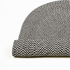 Colonial Mills Milton Houndstooth Tweed Braided Rug, Black 20" x 30", Oval Shape - 1 of 4