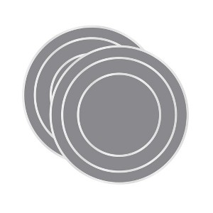 Dainty Home Marble Cork 15" Round  Placemats Set Of 2 - 1 of 3