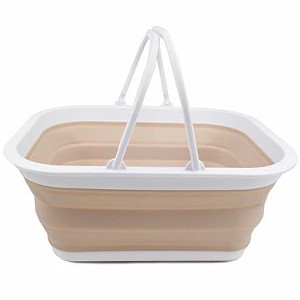 SAMMART 15L (4 Gallon) Collapsible Basket with Handle - 1 of 4
