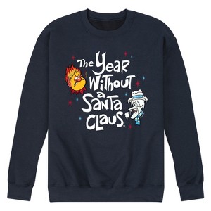 Men's - The Year Without a Santa Claus - Heat Miser and Snow Miser Graphic Fleece Sweatshirt - 1 of 4