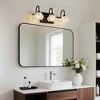 DAKAFUL Crystal Bathroom Vanity Light, Vanity Fixtures with Clear Textured Shades,Wall Sconce Over Mirror,for Bedroom/home decor - 4 of 4