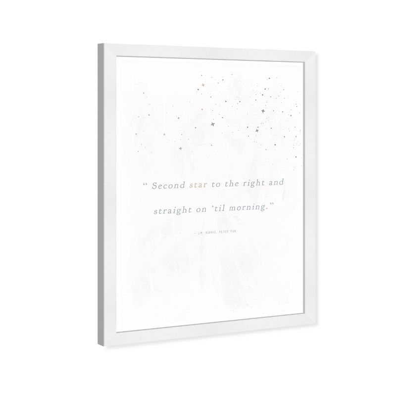 19&#34; x 13&#34; Second Star Motivational Quotes Framed Wall Art Gray - Olivia&#39;s Easel, 4 of 6