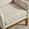 PAGED High Back Accent Chair Upholstered Reading Chair Single Sofa Chair with Wood Legs for Living Room, Bedroom - 3 of 4