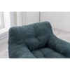 NicBex Classic Teddy Fabric Bean Bag Chair, Comfy Ergonomic Lazy Sofa with Memory Foam for Dorm, Living Room, Bedroom, Green - 4 of 4