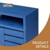 60" 3-Door Sideboard with 3 Drawers - Modern Solid Ash Veneer MDF Sideboard, Semi-Open Shelf & Center Semi - Leovsnove - 4 of 4
