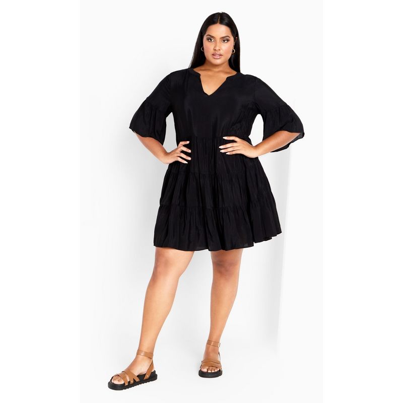 Women's Plus Size Nathalie Dress - black | REFINITY, 1 of 6