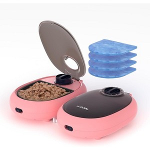 WOPET Automatic Cat Feeder 48-Hour Timer Cat Bowl with Ice Gel Pack Refrigeration Function - 1 of 4