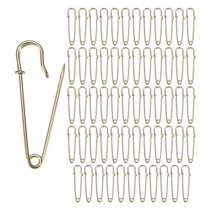Unique Bargains Large Safety Spring Lock Blanket Bulk Pins 60 Pcs - 1 of 4