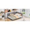 Sapphtopaz Daybed Bed Frame with Backrest and Armrest Mid-Century Modern Sofa Bed with Slats Support for Bedroom, Apartment - 3 of 4