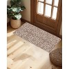 Boho Area Rug,Machine Washable Ultra-Thin Low-Pile Floral Carpet Non-Slip Soft Indoor Rug for Living Room & Bedroom - 3 of 4