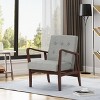 Marcola Mid Century Modern Upholstered Wood Framed Club Chair - Christopher Knight Home - 2 of 4