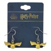Harry Potter Costume Quidditch Golden Snitch Earrings Cosplay Accessories - 3 of 4
