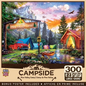 MasterPieces 300 Piece EZ Grip Jigsaw Puzzle - Pine Valley Camp - 18"x24" - 1 of 4