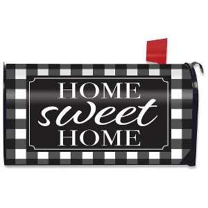 Home Sweet Home Checkers Spring Magnetic Mailbox Cover Standard Briarwood Lane - 1 of 3