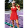 Attraco Women's Tennis Dress with Shorts Workout Golf Skirts with Pockets Athletic Dresses Sport Dresses - 4 of 4