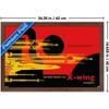 Trends International Star Wars: Moving At Lightspeed - X-Wing Framed Wall Poster Prints - 3 of 4