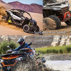2 Pcs 21x7-10 ATV Tires,Durable 4 Ply ATV Trail Tires,Tubeless 21x7x10 All Terrain Tires For ATV UTV Truck Off-Road Lawn Mower Sand Mud - 1 of 4