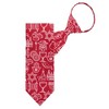 Jacob Alexander Men's Happy Hanukkah Jewish Symbols Pre-Tied Zipper Necktie - 2 of 4