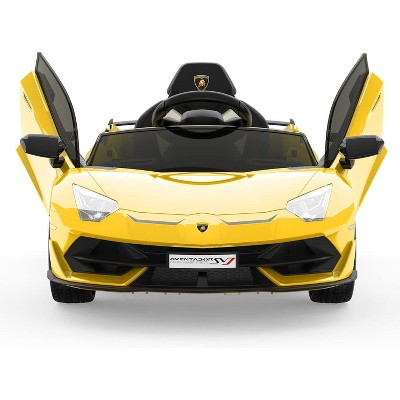 Garvee 12V Licensed Lamborghini Kids Electric Ride-On Car with Remote Control LED Lights and Sound System