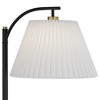 360 Lighting Downbridge 67 1/2" Pleated Shade and Black Floor Lamp - 3 of 4