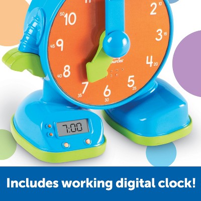 Learning Resources Tock The Learning Clock - Talking Teaching Clock For Kids, Ages 3+, Analog & Digital