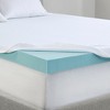 Gracie Mills Callahan All Season 3 Inch Reversible Cooling Gel Memory Foam Mattress Topper with Cover - 4 of 4