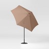 9' Round Outdoor Patio Market Umbrella with Black Pole - Room Essentials™ - 3 of 4