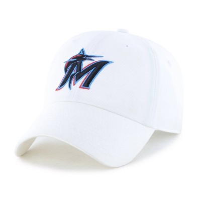 MLB Miami Marlins White Clean Up Hat