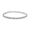 Haus of Brilliance Silver 1.0 Cttw Diamond Square Hybrid Link Tennis Bracelet - 2 of 4