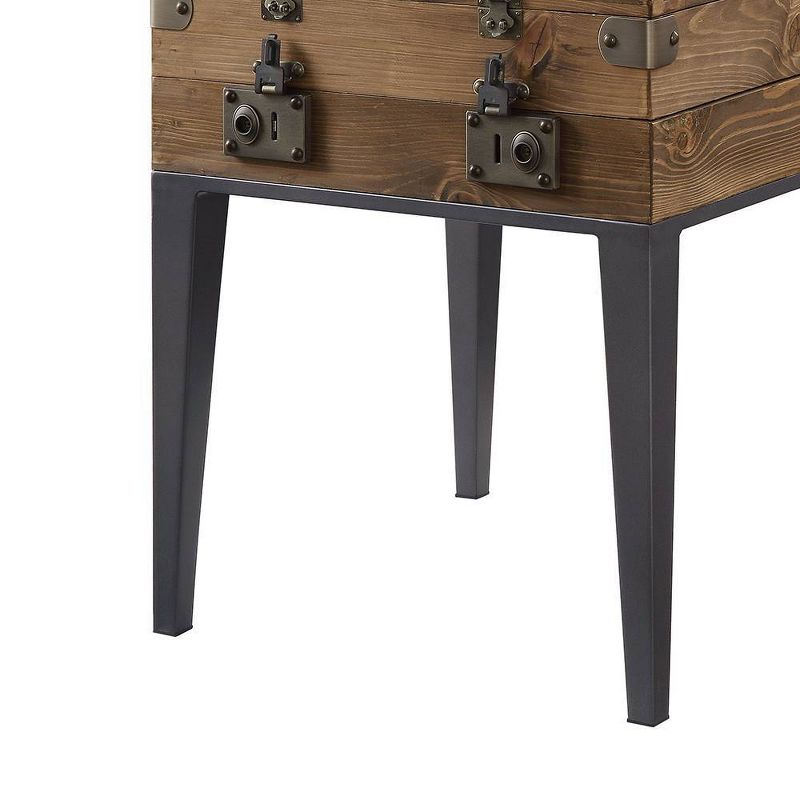 20&#34; Kolin Accent Table Rustic Oak/Matte Gray - Acme Furniture, 6 of 8