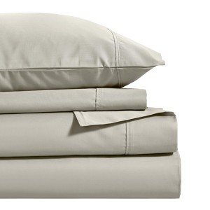 600 Thread Count Cotton Blend 4 Piece Deep Pocket Soft and Silky Sheet Set by Blue Nile Mills - 1 of 4