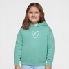 The Juniper Shop Embroidered Hand Drawn Heart Toddler Graphic Hoodie - 2 of 3