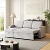 GDFStudio Sheila Multi-Functional 85.8" Fabric Convertible Sofa Bed with Storage - 2 of 4