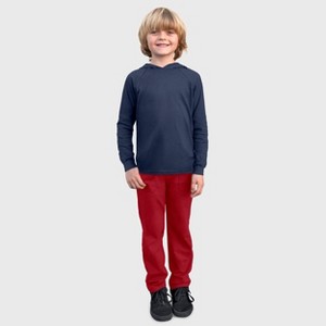 City Threads Boys Soft Cotton 3-Pocket Jersey Pants - UPF 50+ - USA-Made - 1 of 4