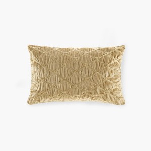 LIVN CO. Foxtail Stitch Velvet Oblong Decorative Pillow - 1 of 4