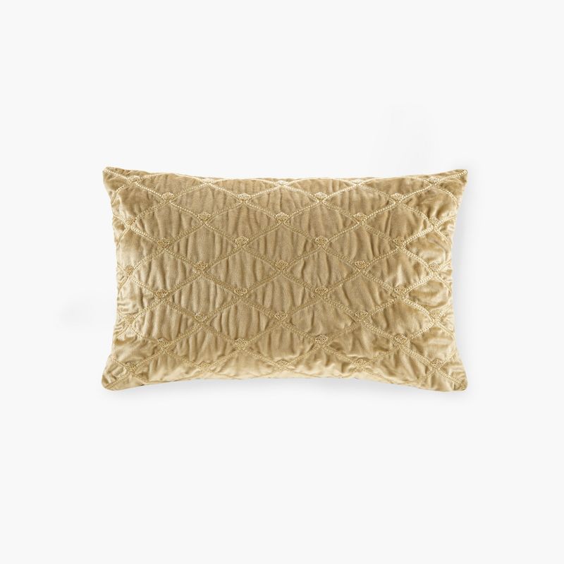 LIVN CO. Foxtail Stitch Velvet Oblong Decorative Pillow, 1 of 6