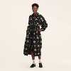 Women's Bandana Print Long Sleeve Utility Midi Shirt Dress - Woolrich x Target Black - 3 of 4
