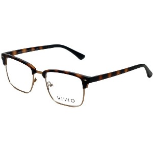 Vivid 257 Designer Reading Glasses in Black +1.00 - 1 of 4
