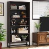 Hommoo 70.8” Bookcase, Large Bookshelf Organizer with 5-Tier Storage Shelves with LED Lights powered by USB - 2 of 4