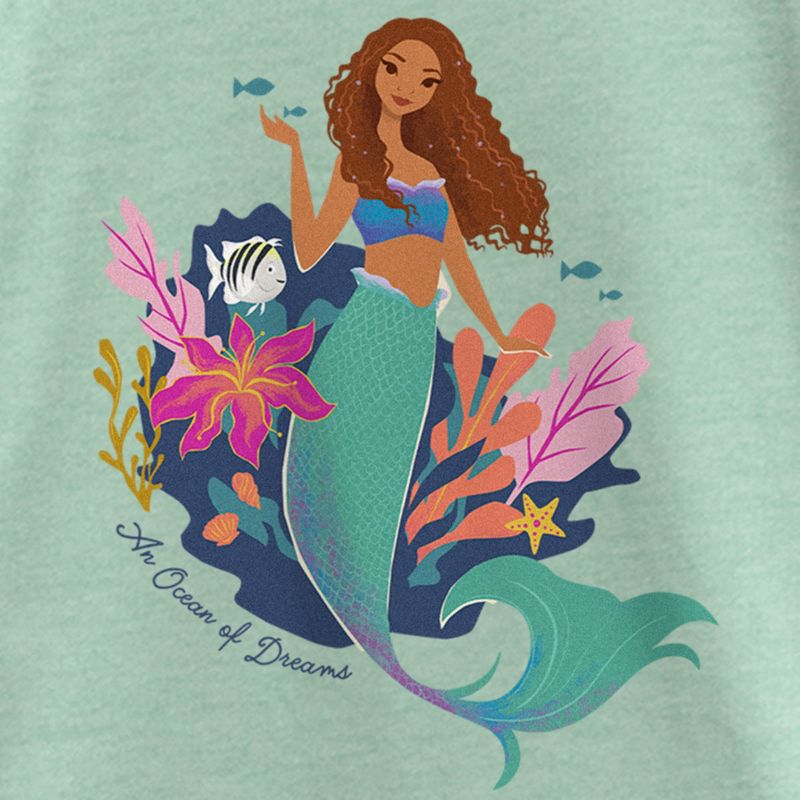 Girl's The Little Mermaid Ariel An Ocean of Dreams T-Shirt, 2 of 5