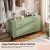 3/5/6/8 Fluted Drawer Dresser for Bedroom, Modern Chest with Deep Drawers and Wide Top, Wooden Dresser Organizer for Living Room - 4 of 4