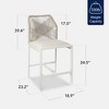 Best Choice Products Set of 2 Indoor Outdoor Counter Height Barstools w/ All-Weather Rope & Aluminum - 2 of 4